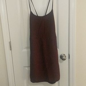 Red mini dress
